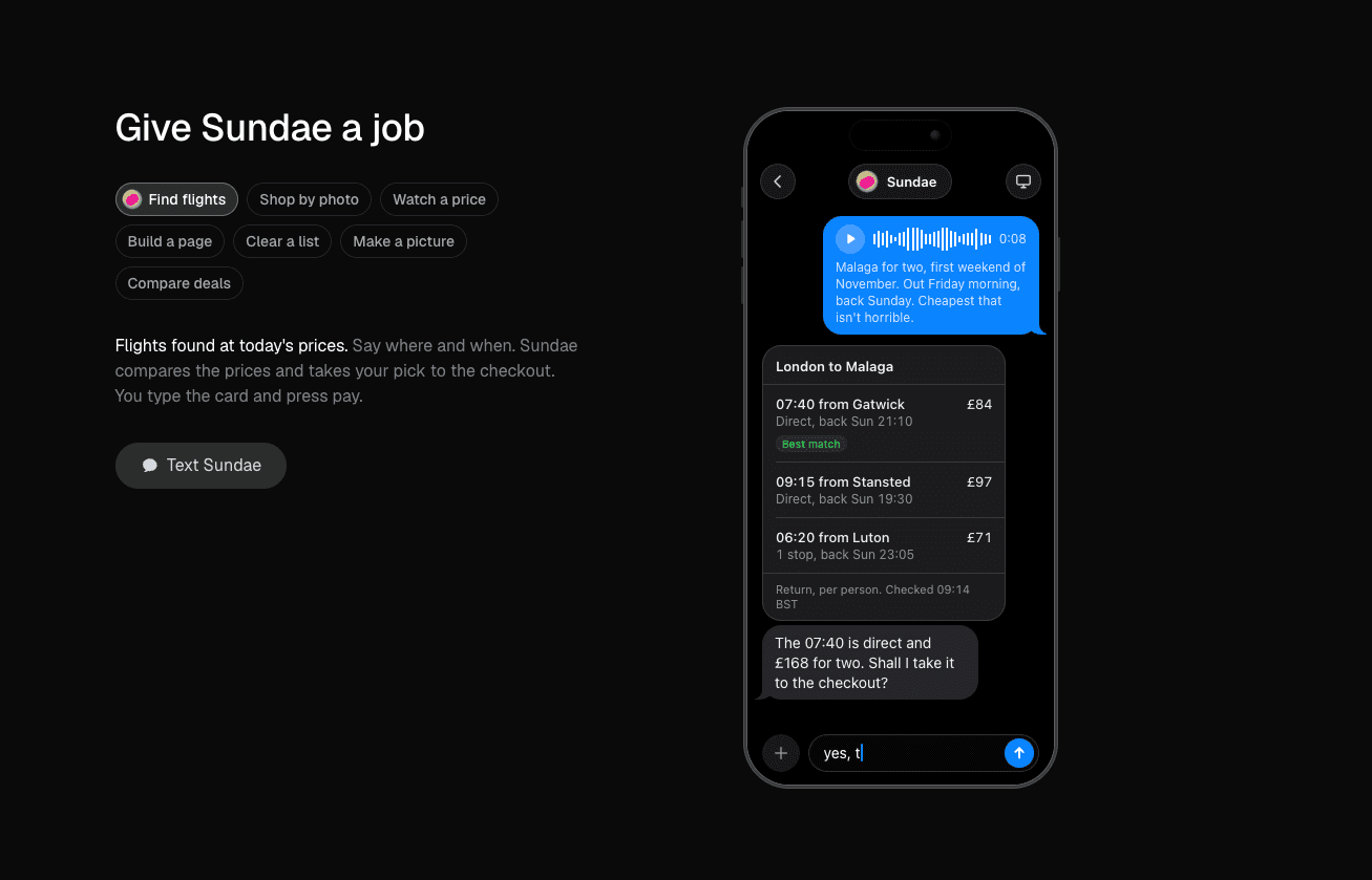 Give Sundae a job