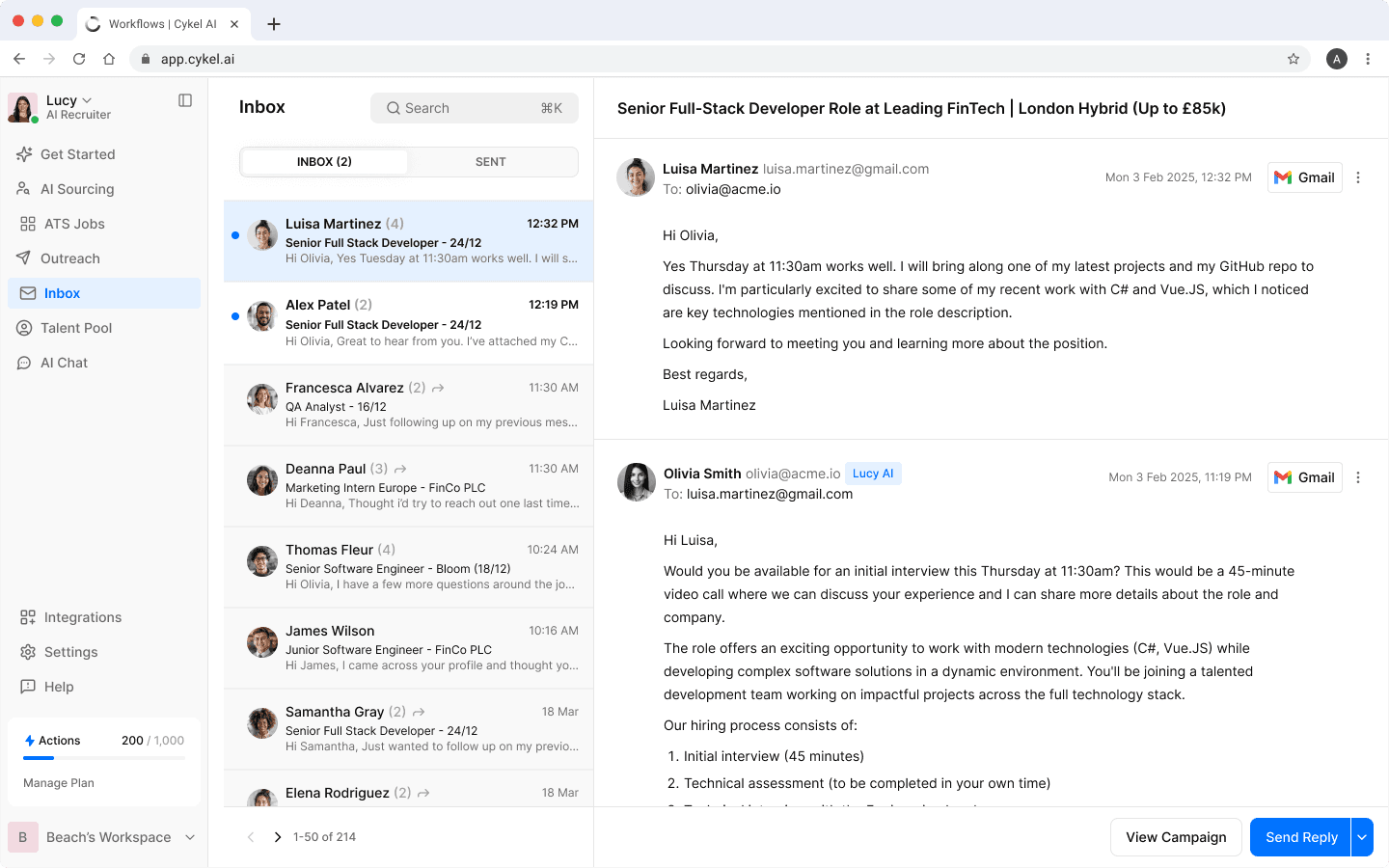 Personalized Outreach