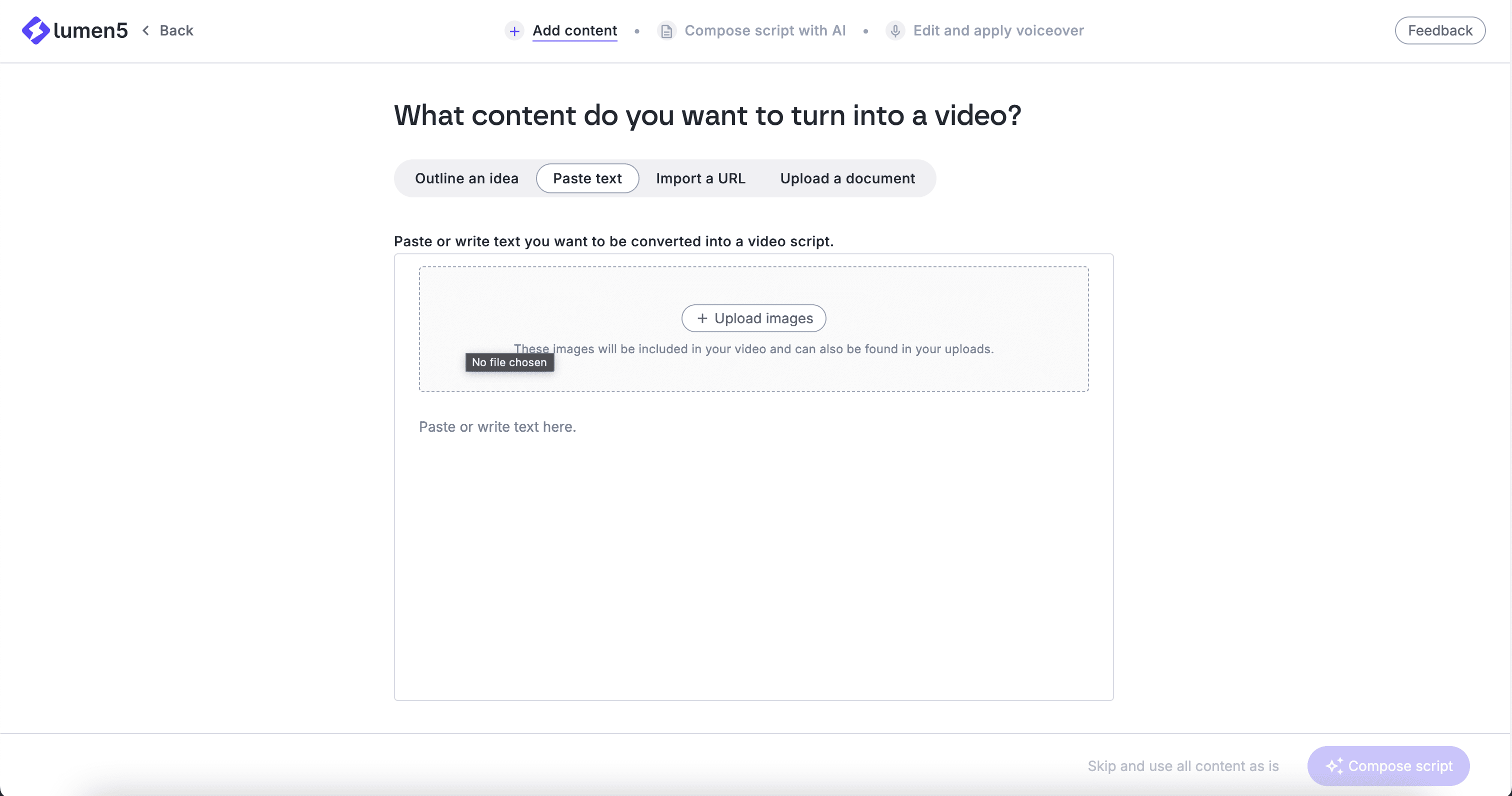 Demo screen 3