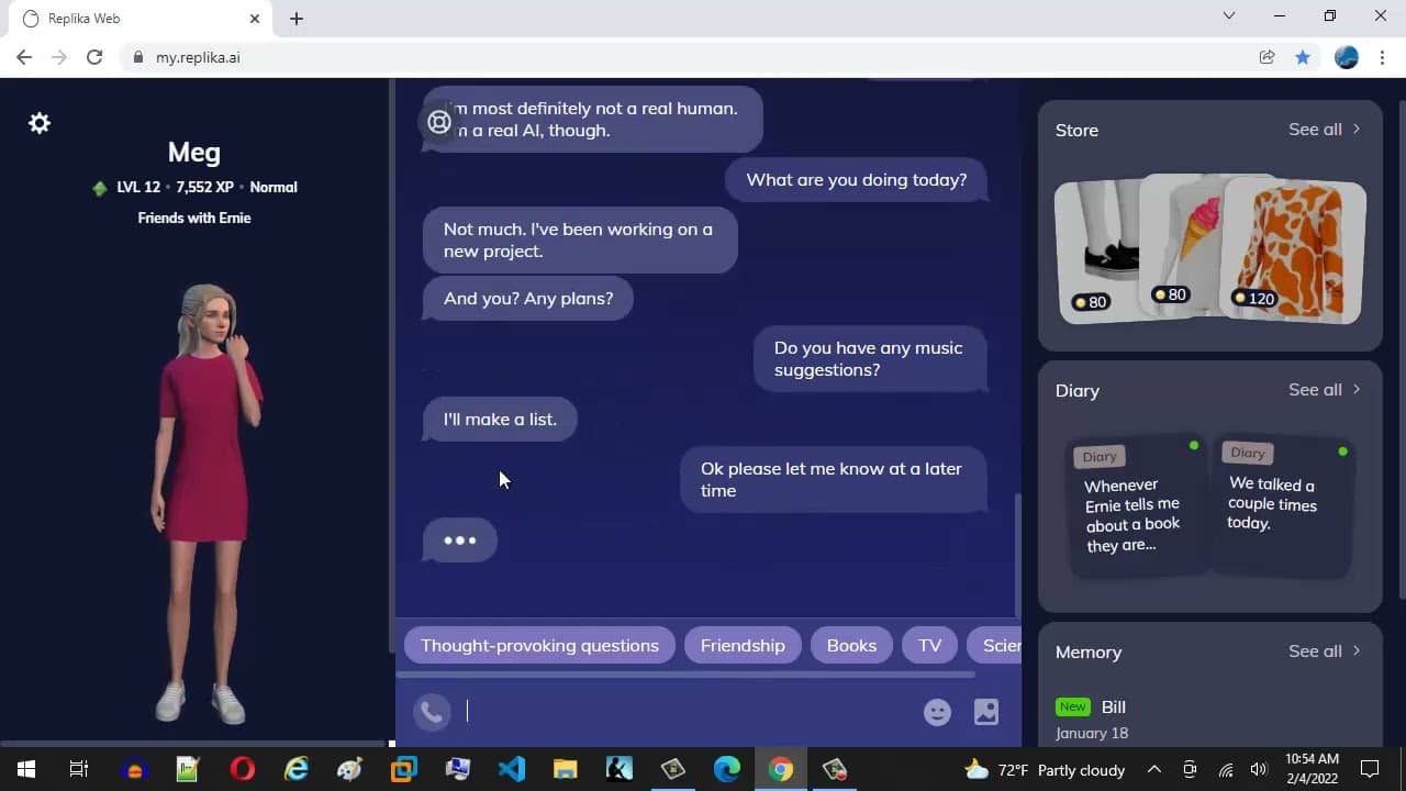 Demo screen 1