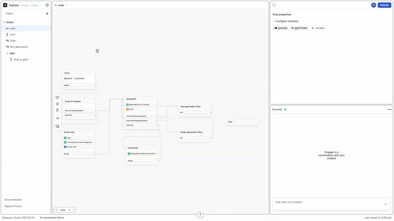 Demo screen 1