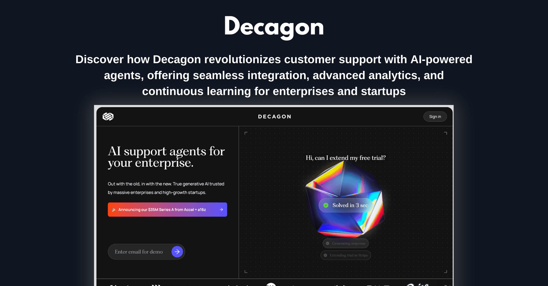Demo screen 1