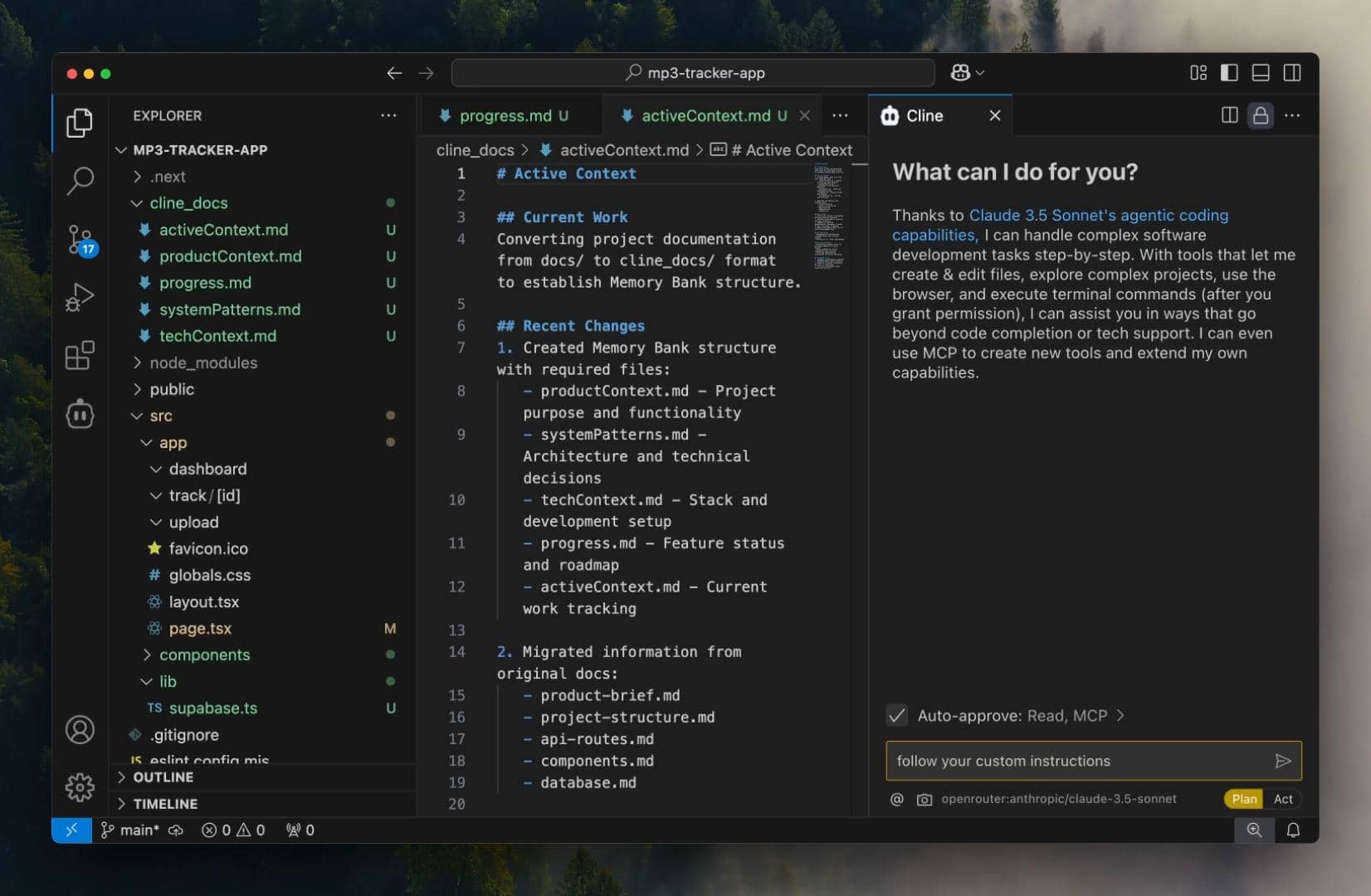 Demo screen 1
