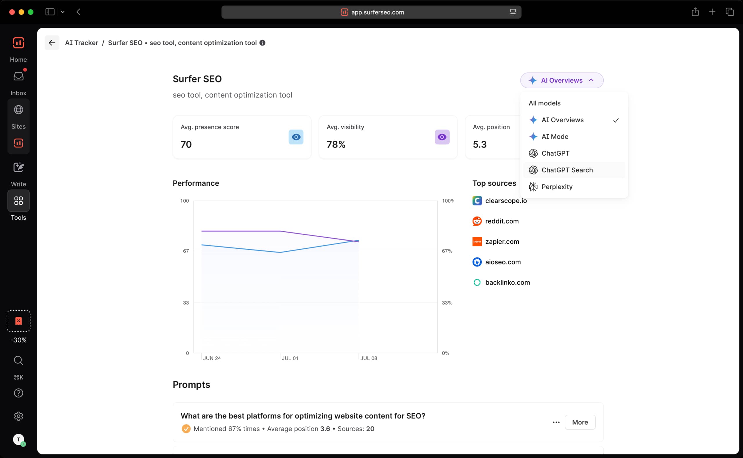 Demo screen 1