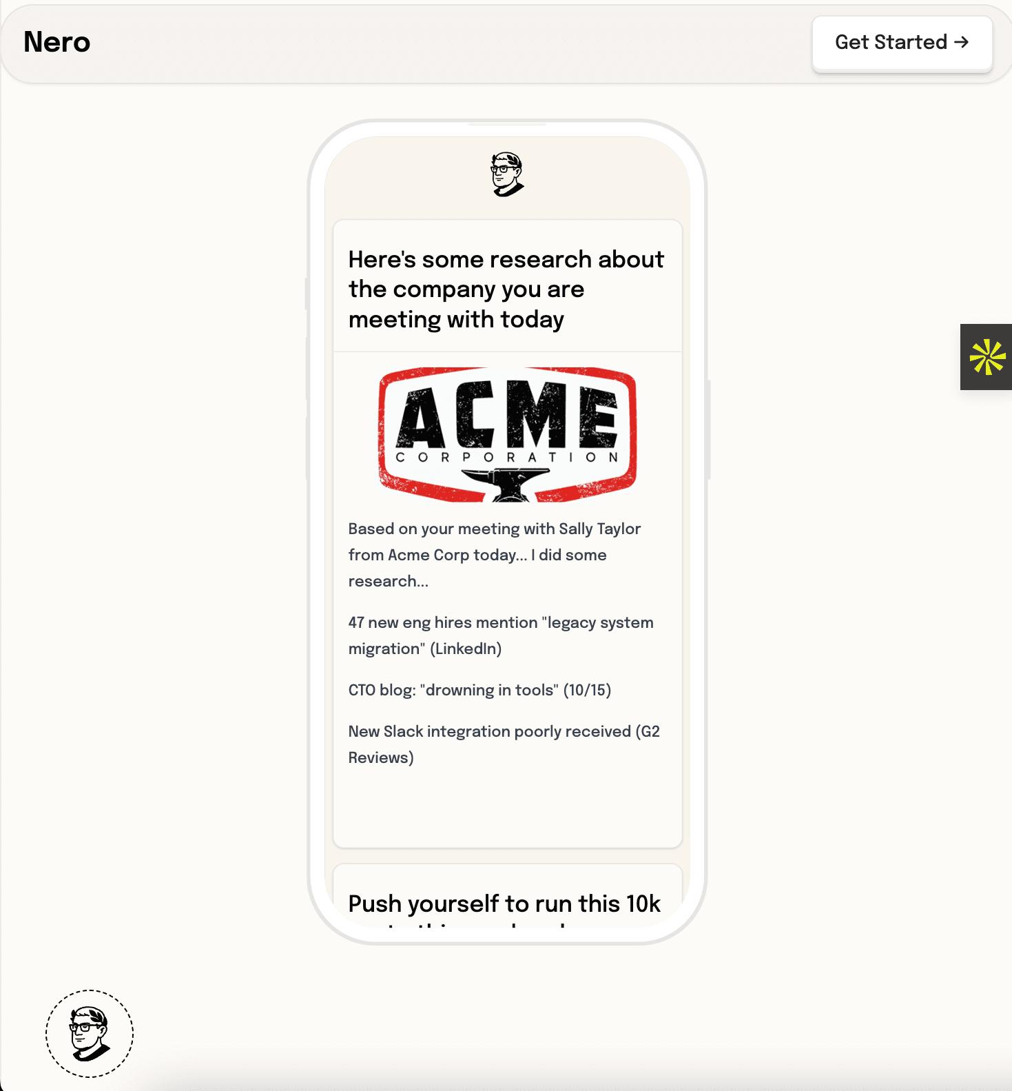Demo screen 1