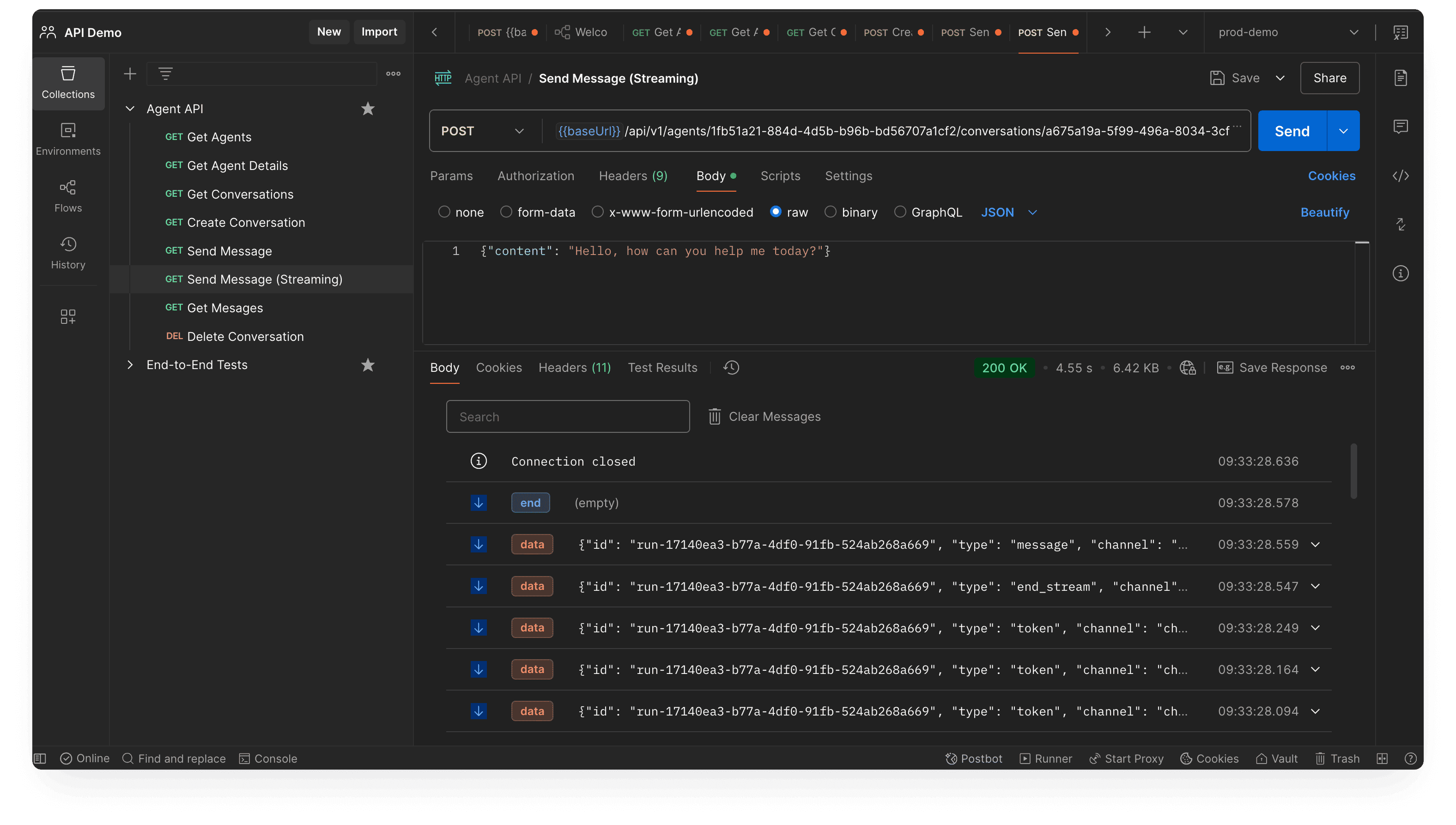 Demo screen 1