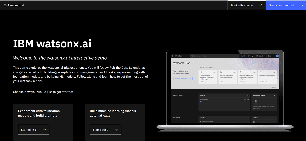 Demo screen 1