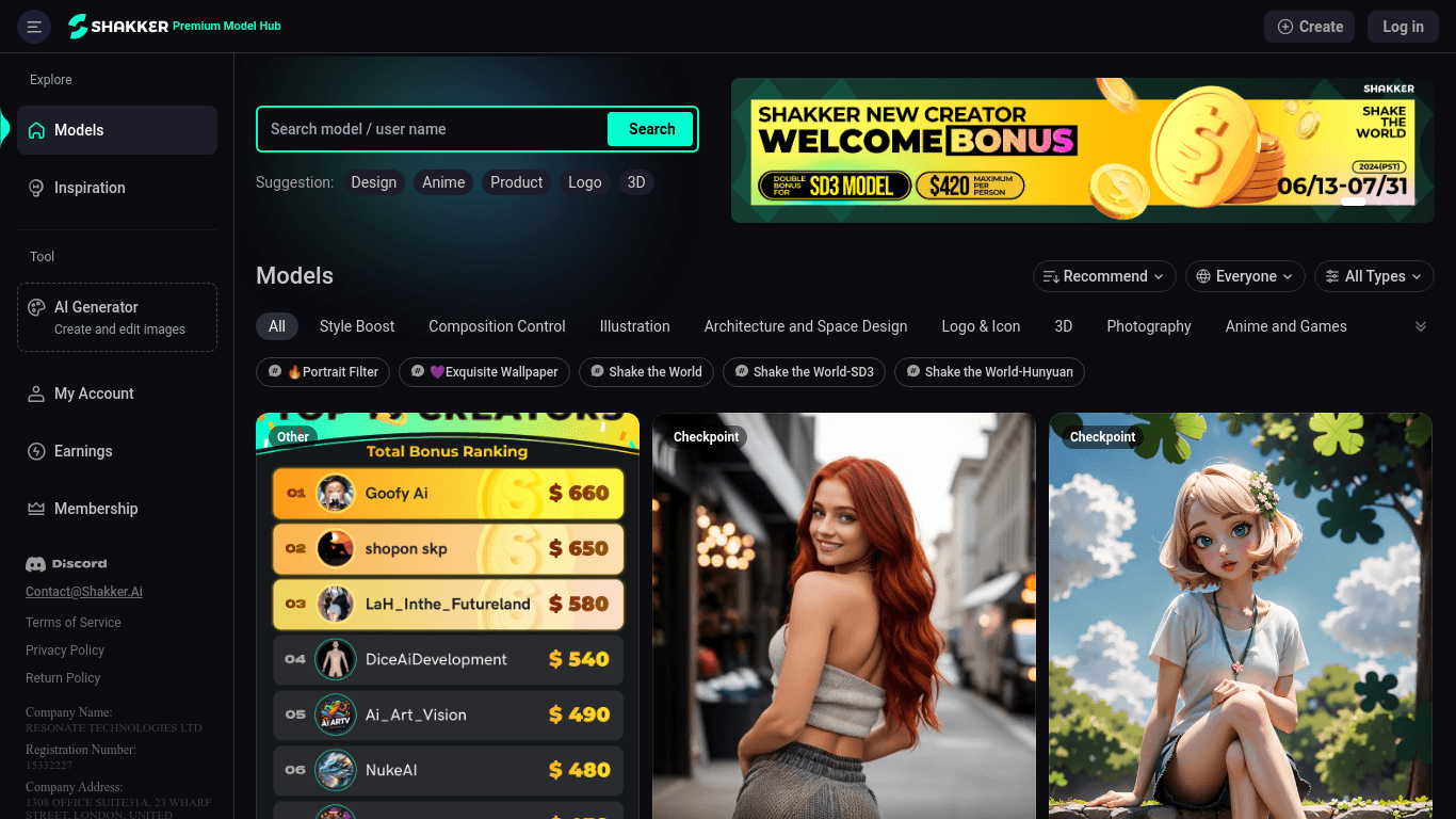 Demo screen 1